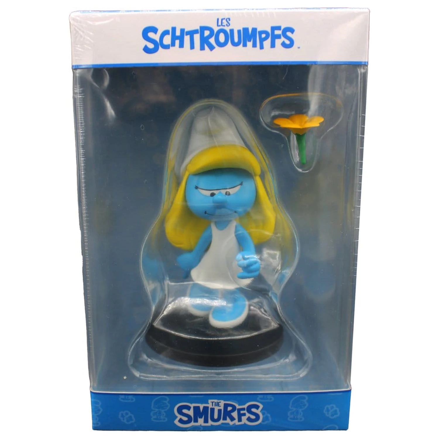 The Smurfs Soška Šmolinka s kvetom 12 cm produktová fotografia