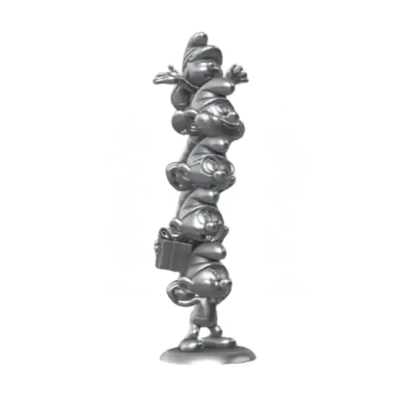 Šmolkovia Resin Statue Šmolkovia Column Silver Limited Edition 50 cm termékfotó