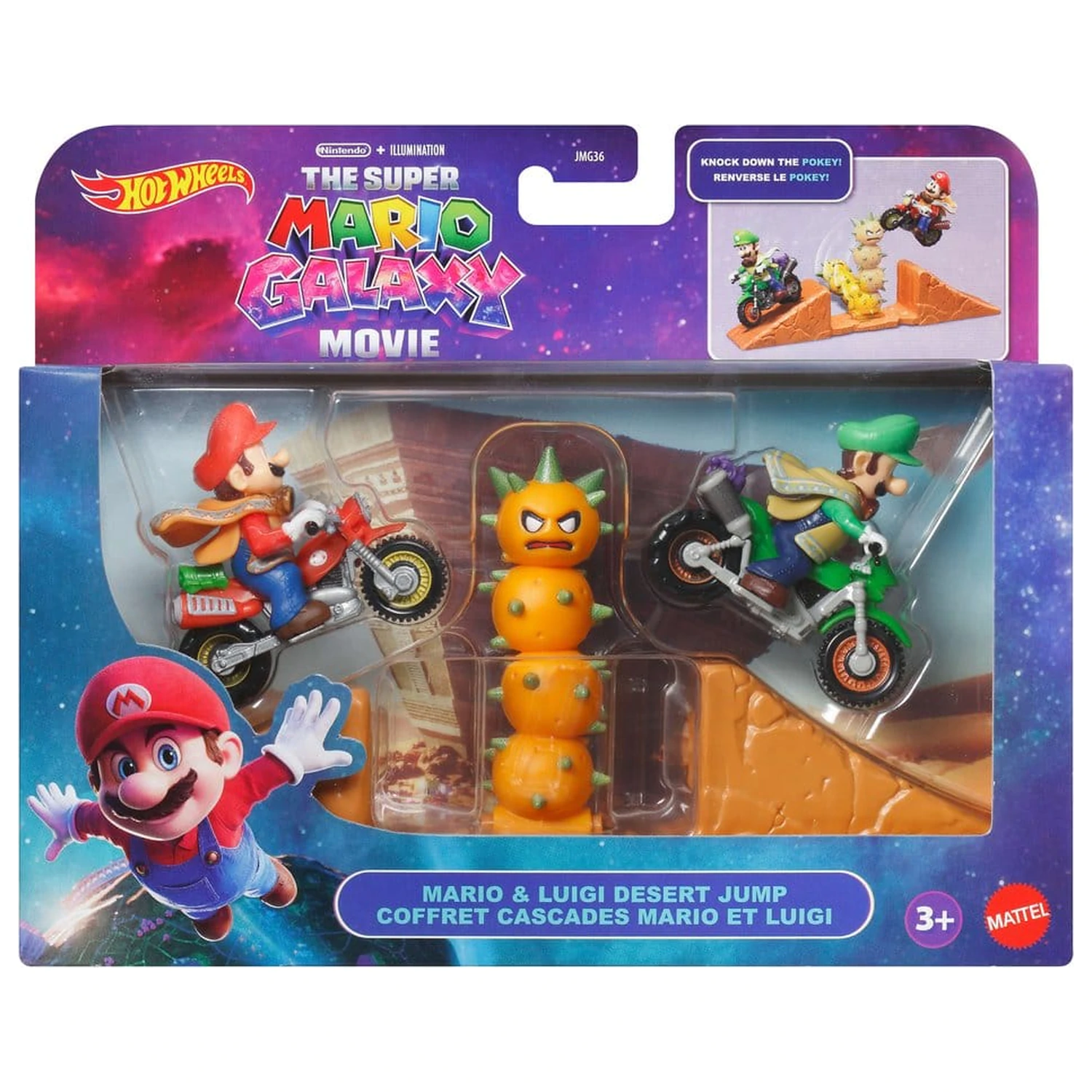 The Super Mario Galaxy Movie Hot Wheels Playset Mario & Luigi Púštny Skok produktová fotografia