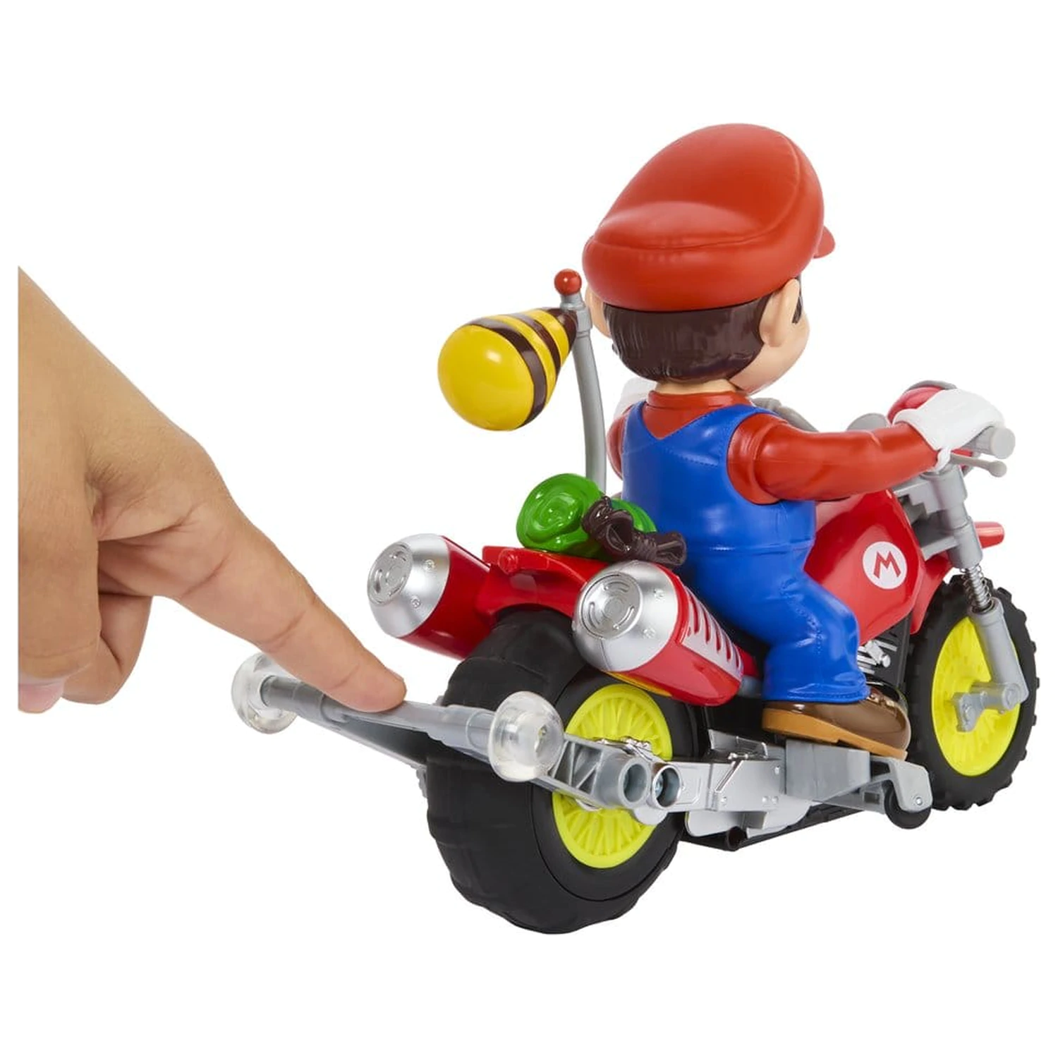 The Super Mario Galaxy Movie Hot Wheels RC Vozidlo Mario Wheelie Motocross produktová fotografia