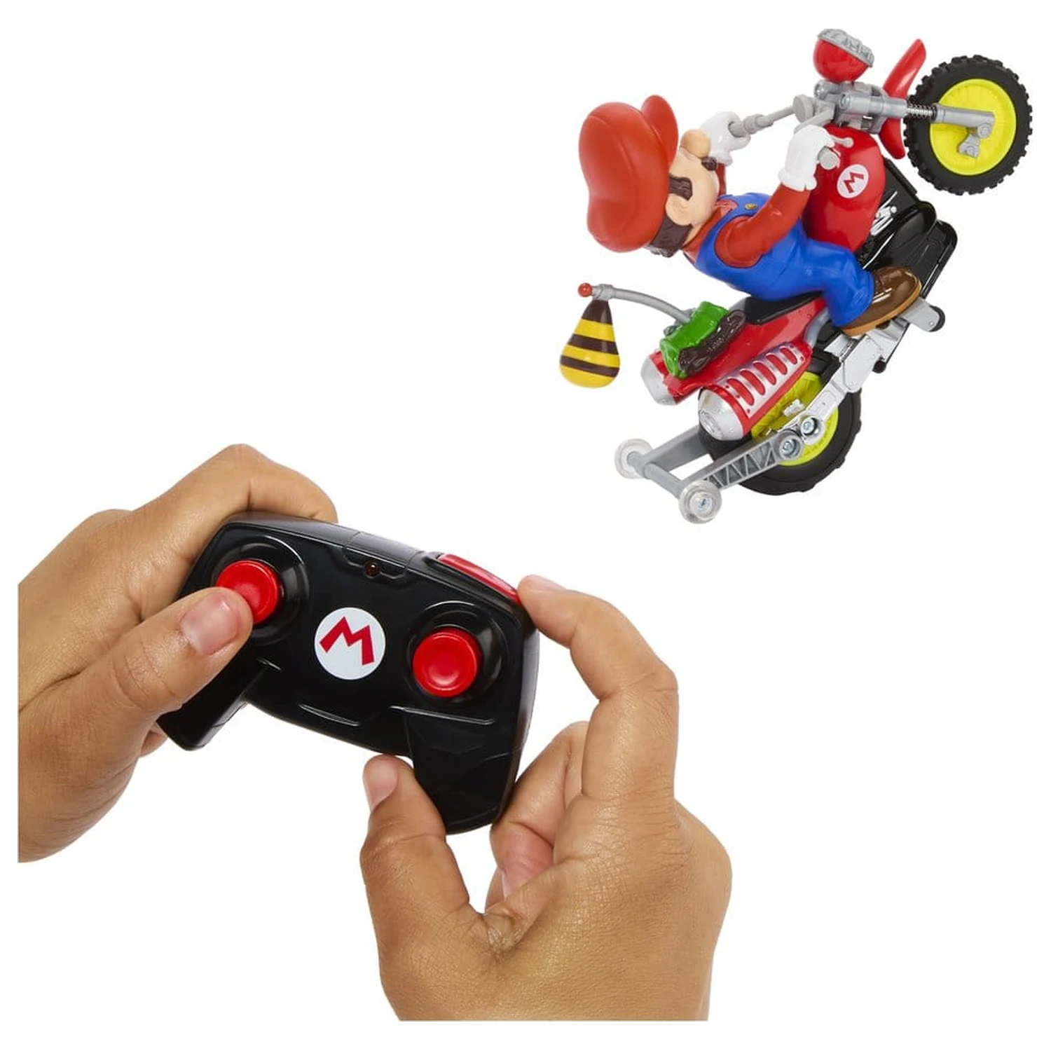 The Super Mario Galaxy Movie Hot Wheels RC Vozidlo Mario Wheelie Motocross produktová fotografia