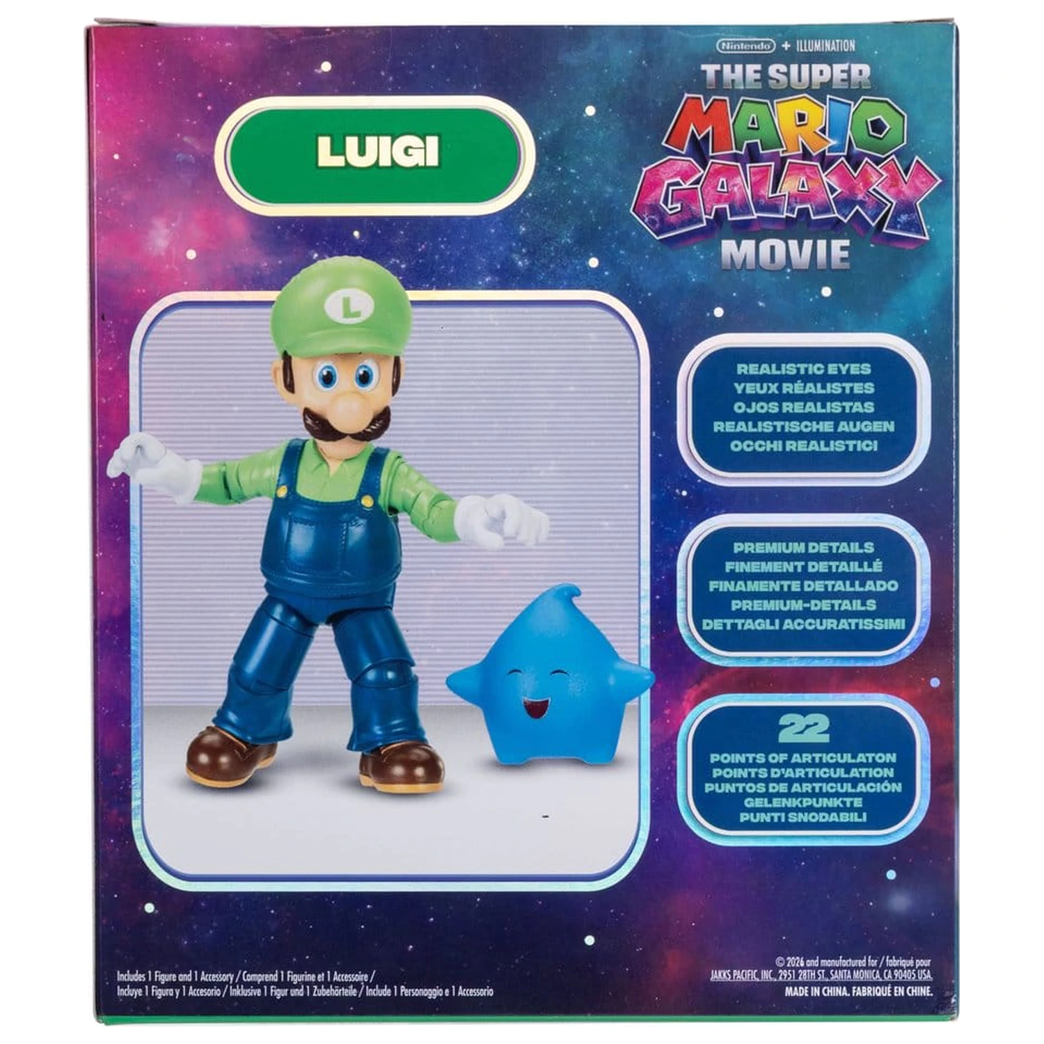 The Super Mario Galaxy Movie akčná figúrka Luigi 13 cm produktová fotografia
