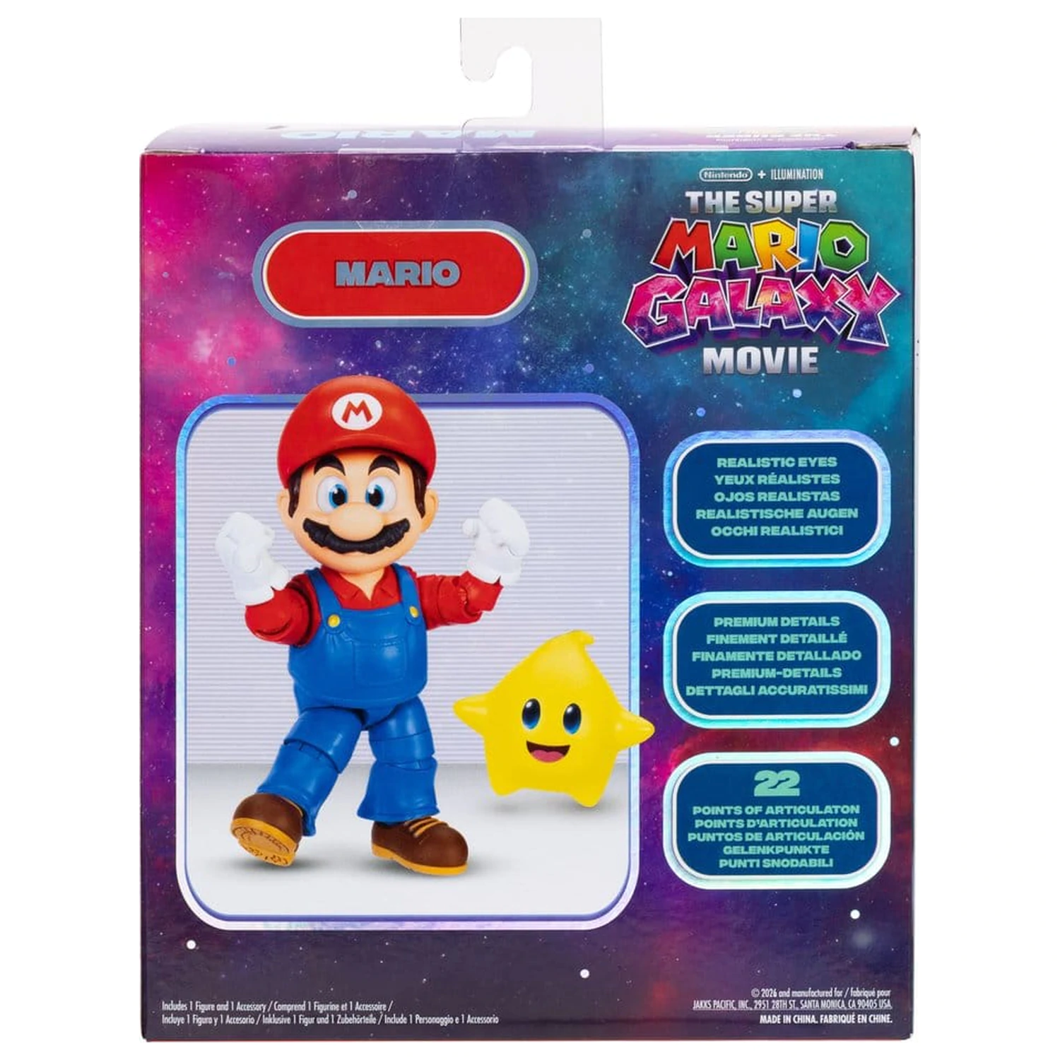 The Super Mario Galaxy Movie akčná figúrka Mario 13 cm produktová fotografia