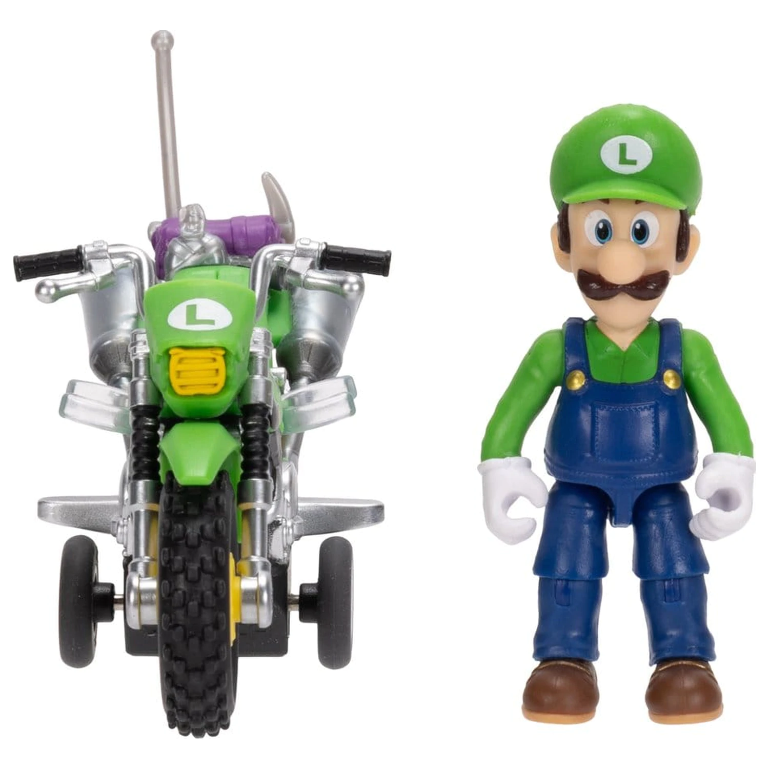 Super Mario figúrka a motocykel hračka - Luigi produktová fotografia