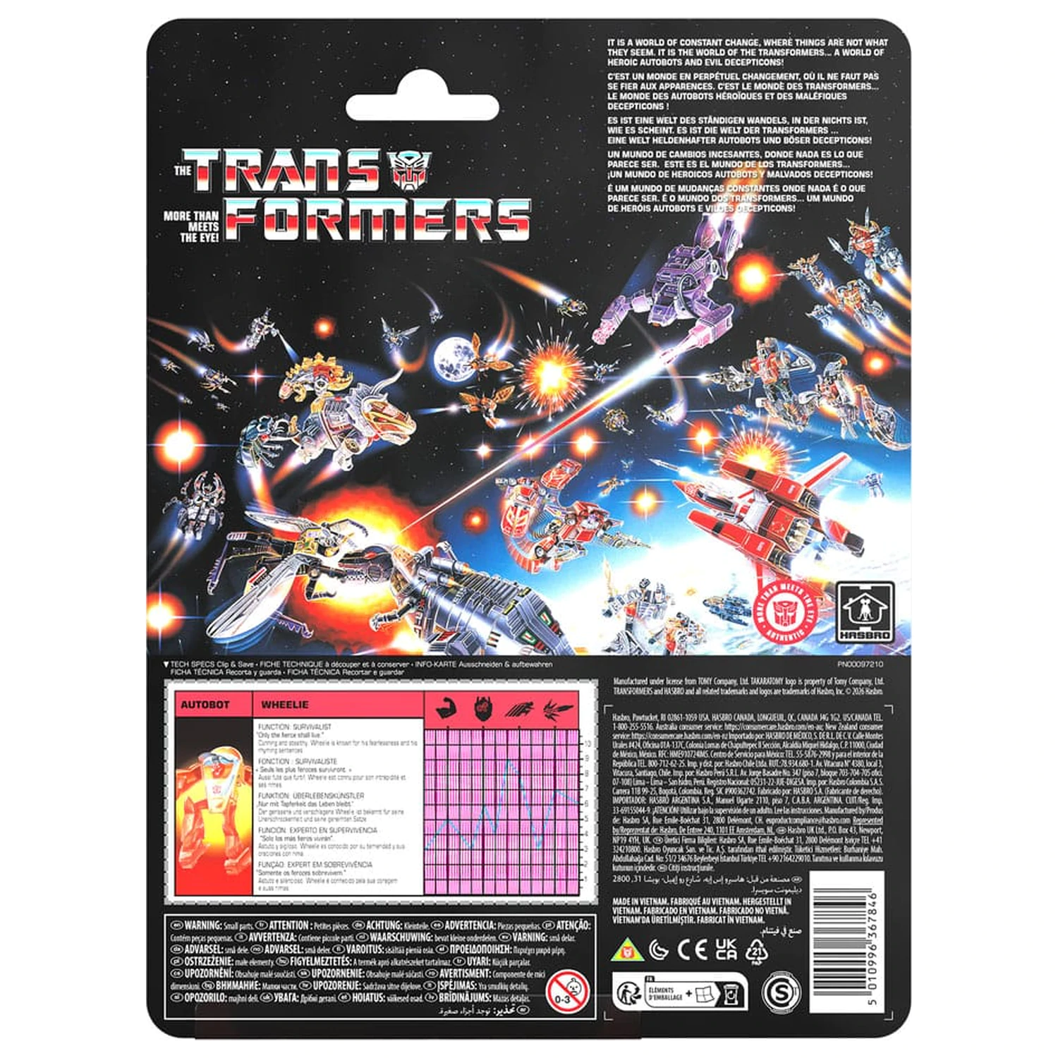 The Transformers Retro G1 akčná figúrka Autobot Wheelie 11 cm produktová fotografia