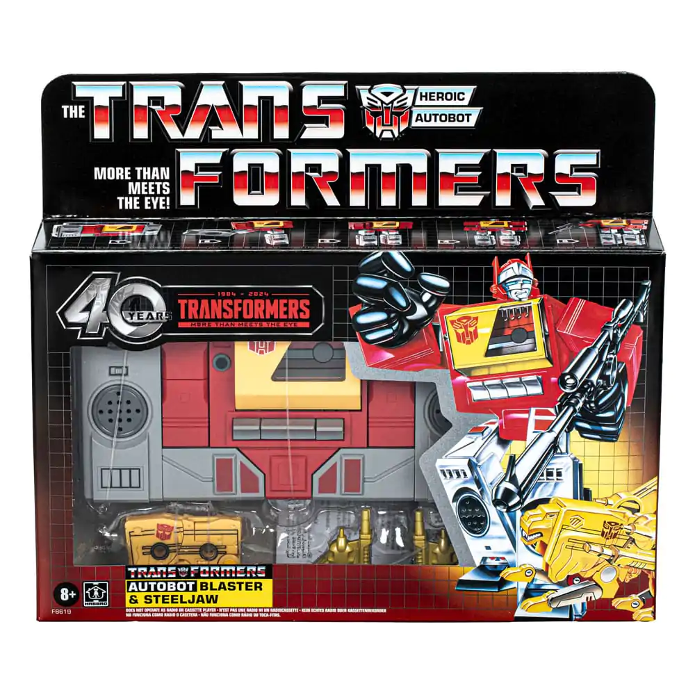 The Transformers Retro G1 Akčná figúrka Autobot Blaster & Steeljaw 18 cm produktová fotografia