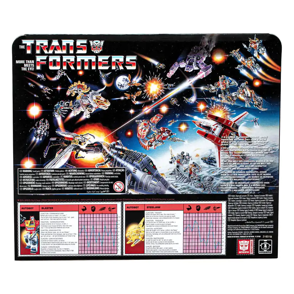 The Transformers Retro G1 Akčná figúrka Autobot Blaster & Steeljaw 18 cm produktová fotografia