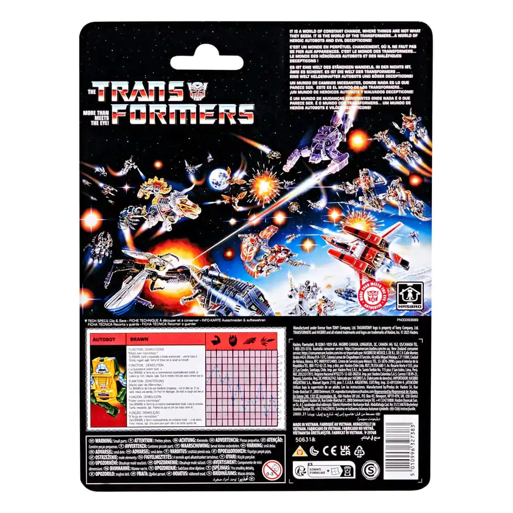 The Transformers Retro G1 akčná figúrka Autobot Brawn 13 cm produktová fotografia