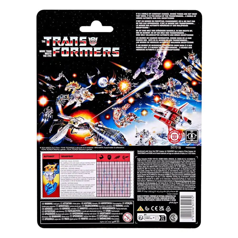 The Transformers Retro G1 Akčná figúrka Autobot Seaspray 13 cm produktová fotografia