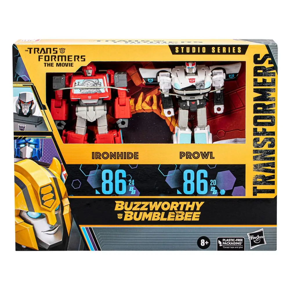 The Transformers: The Movie Buzzworthy Bumblebee Studio Series akčné figúrky 2-balenie 86-24BB Ironhide (Voyager Class) & 86-20BB Prowl (Deluxe Class) produktová fotografia