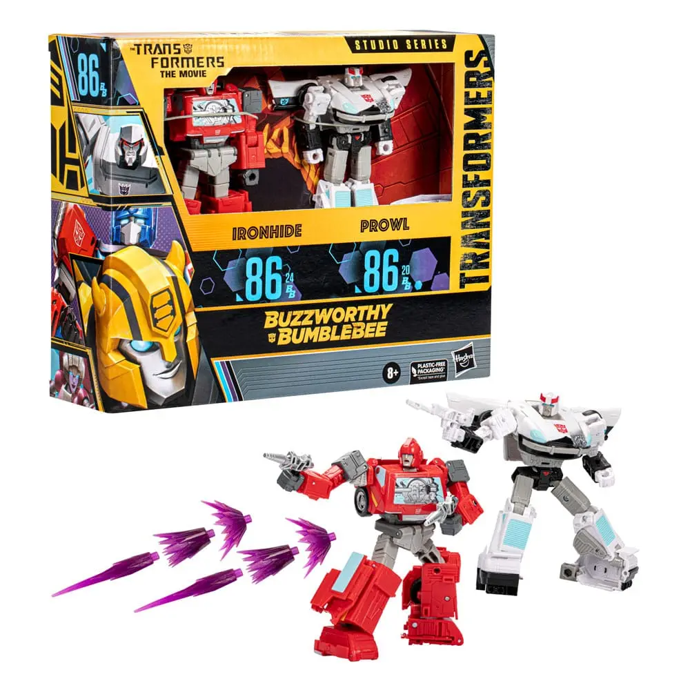 The Transformers: The Movie Buzzworthy Bumblebee Studio Series akčné figúrky 2-balenie 86-24BB Ironhide (Voyager Class) & 86-20BB Prowl (Deluxe Class) produktová fotografia