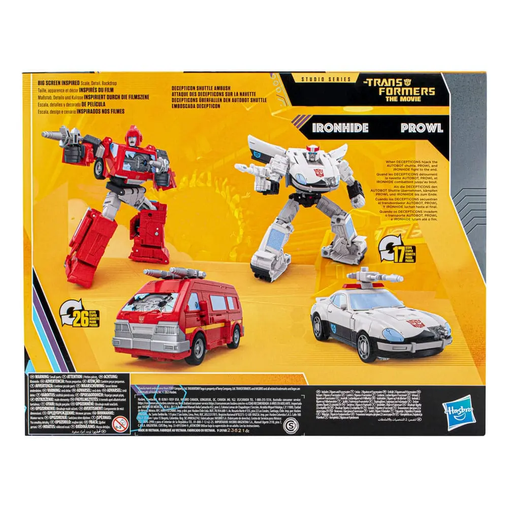 The Transformers: The Movie Buzzworthy Bumblebee Studio Series akčné figúrky 2-balenie 86-24BB Ironhide (Voyager Class) & 86-20BB Prowl (Deluxe Class) produktová fotografia