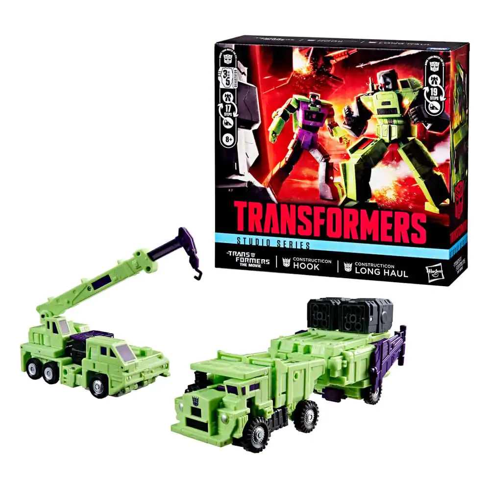 The Transformers: The Movie Akčná figúrka 2-balenie Constructicon Hook & Constructicon Long Haul 16 cm produktová fotografia