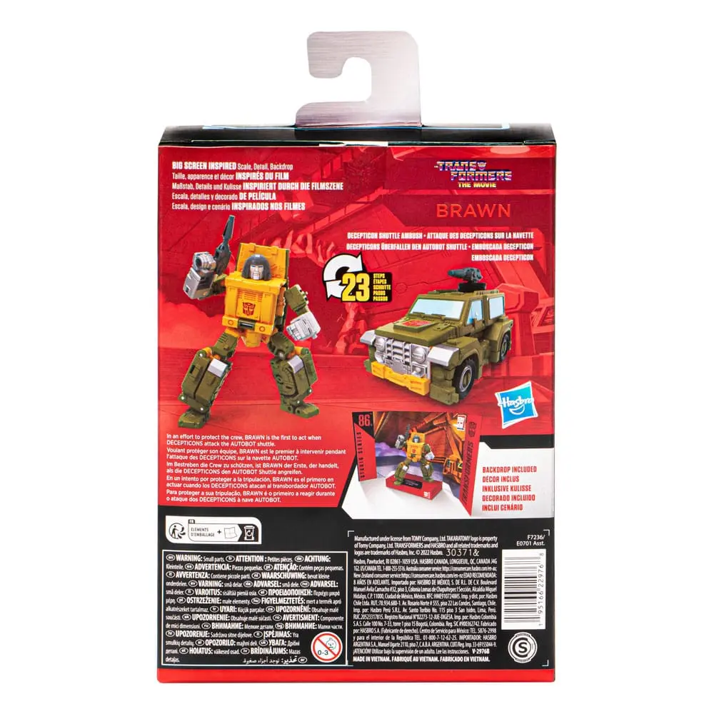 The Transformers: The Movie Generations Studio Series Deluxe Class akčná figúrka 86-22 Brawn 11 cm produktová fotografia