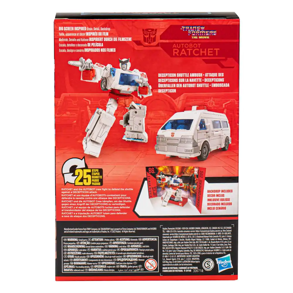 The Transformers: The Movie Generations Studio Series Voyager Class Akčná figúrka 86-23 Autobot Ratchet 16 cm produktová fotografia