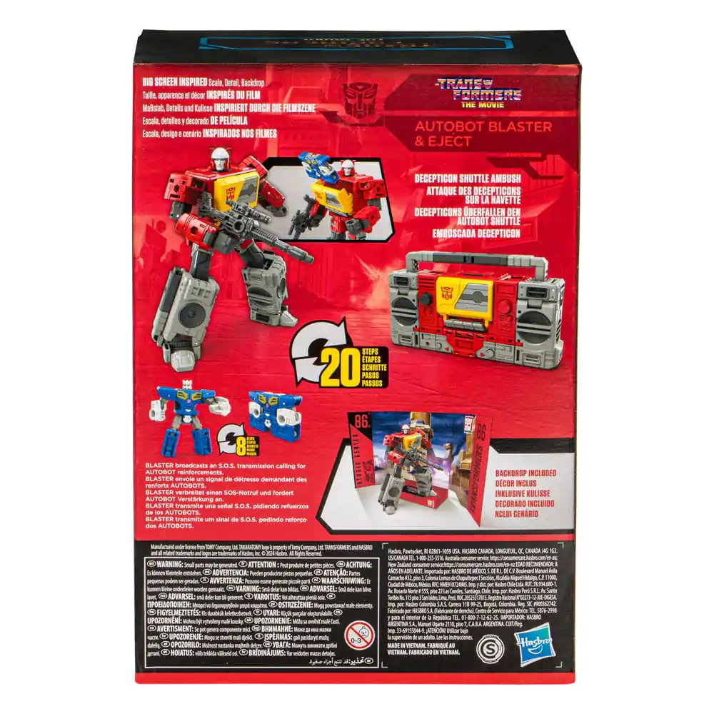 The Transformers: The Movie Generations Studio Series Voyager Class Action Figurka Autobot Blaster &amp; Eject 16 cm termékfotó