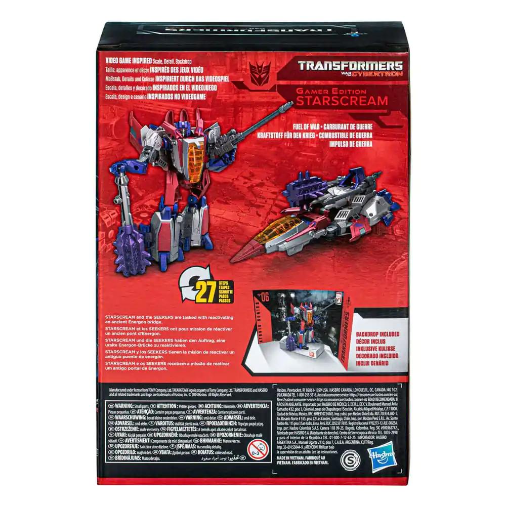 The Transformers: The Movie Generations Studio Series Voyager Class Akčná figúrka Gamer Edition 06 Starscream 16 cm produktová fotografia