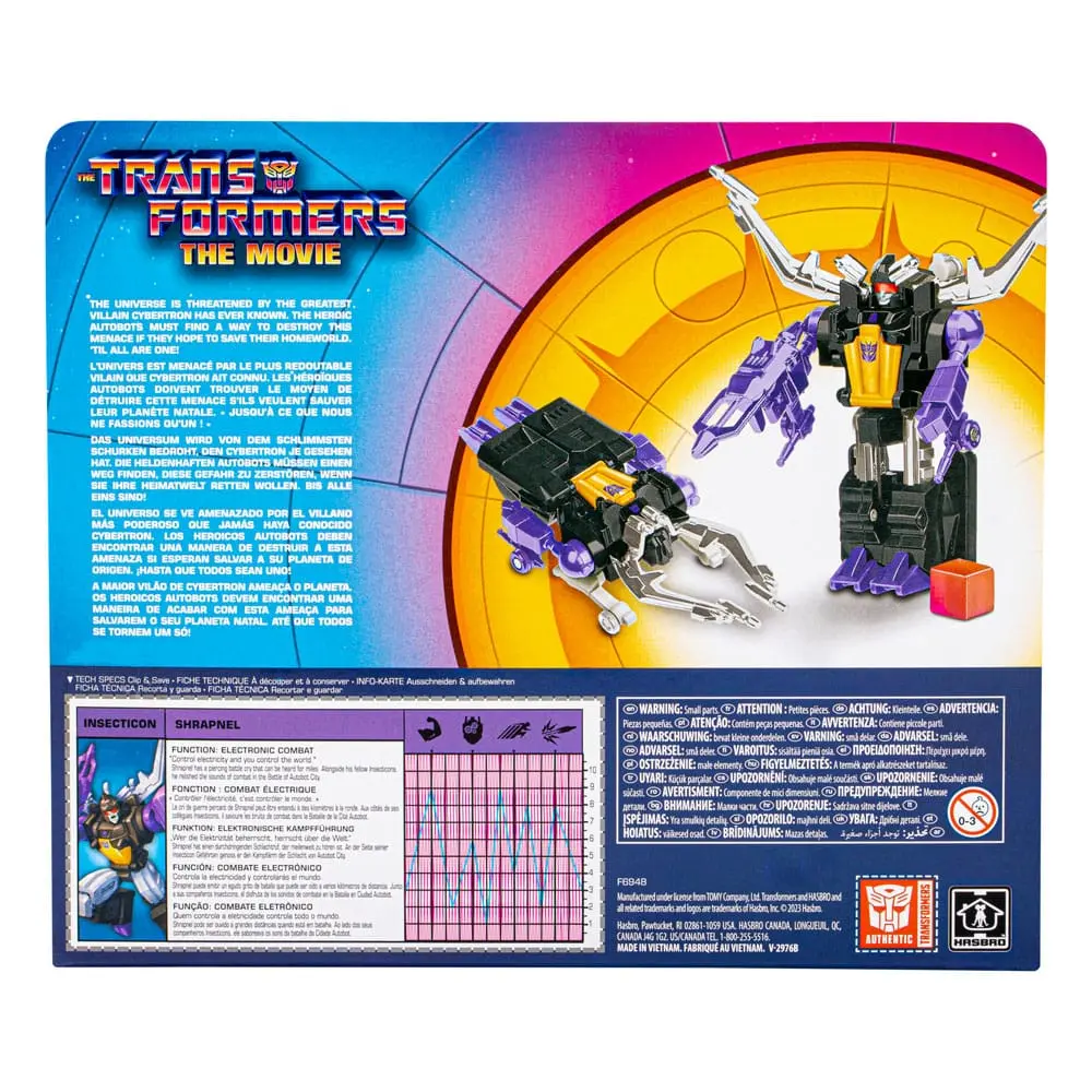 The Transformers: The Movie Retro Akčná figúrka Shrapnel 14 cm produktová fotografia