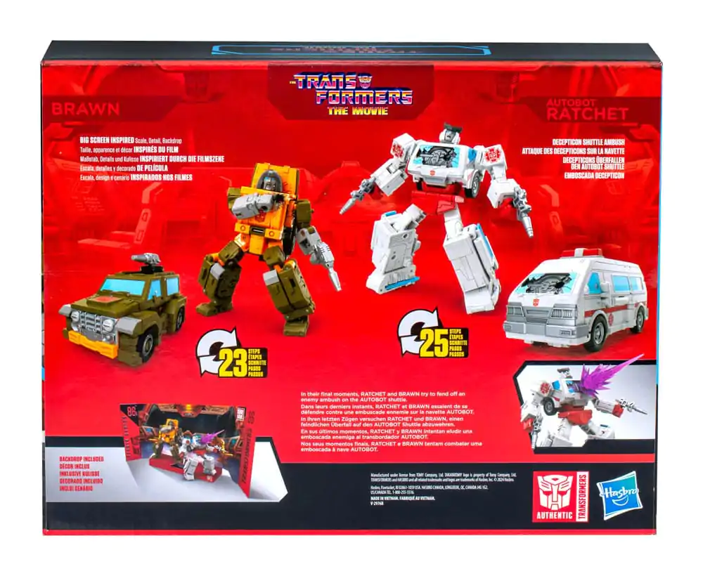 The Transformers: The Movie Studio Series Deluxe Class Akčné figúrky 2-Pack Brawn &amp; Autobot Ratchet 11 cm produktová fotografia