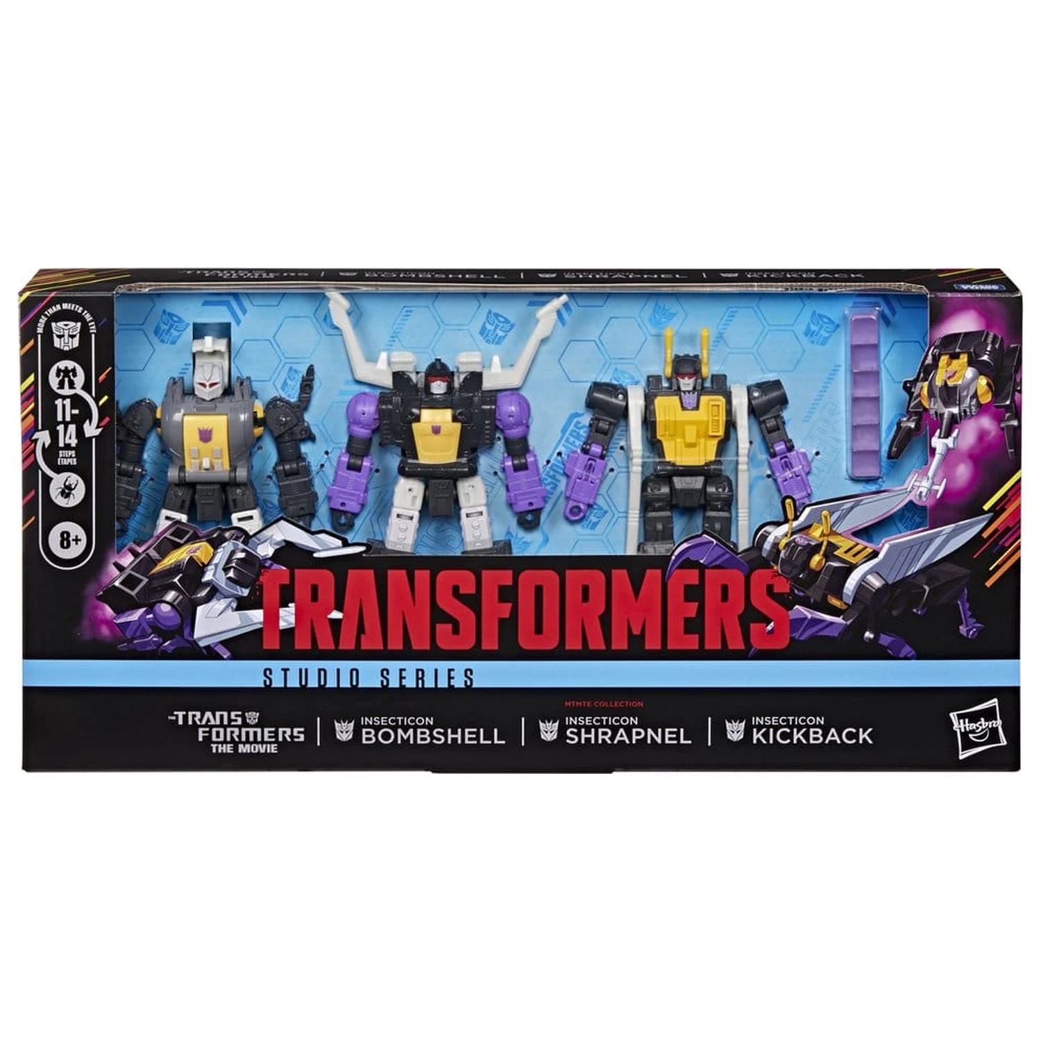 The Transformers: The Movie Studio Series Deluxe Class Akčné figúrky, balenie 3 kusov Insecticon Bombshell, Shrapnel & Kickback 14 cm produktová fotografia