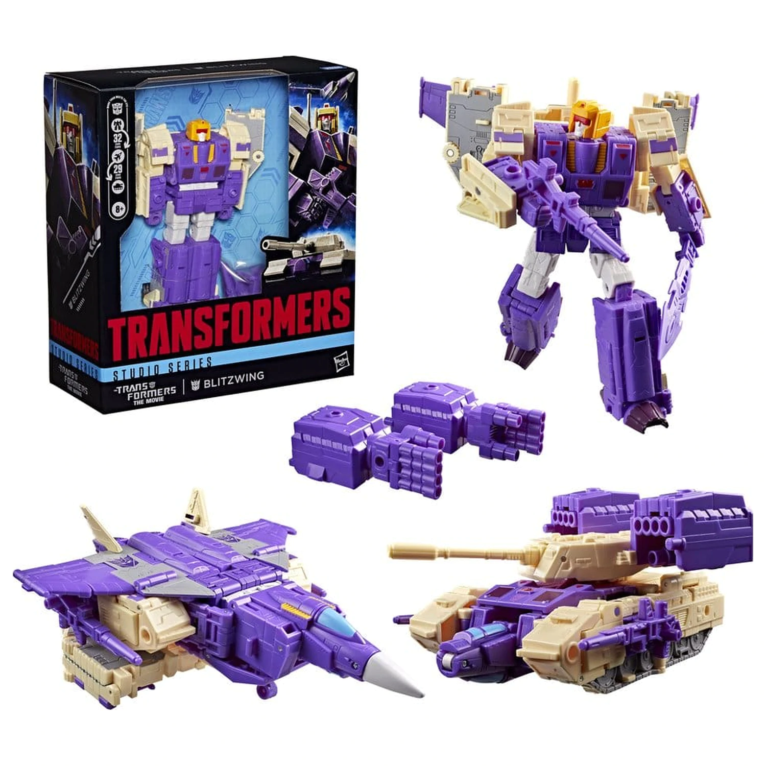 The Transformers: The Movie Studio Series Leader Class akčná figúrka Blitzwing 18 cm produktová fotografia