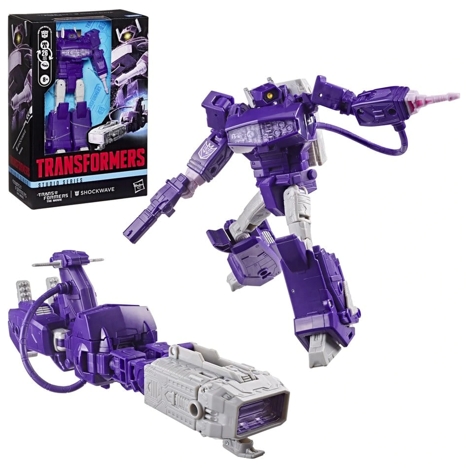 The Transformers: The Movie Studio Series Voyager Class Action Figure Shockwave 17 cm produktová fotografia