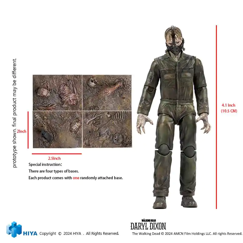 The Walking Dead Exquisite Mini Action Figure 1/18 Daryl Dixon Dark Eyes Walker 11 cm termékfotó