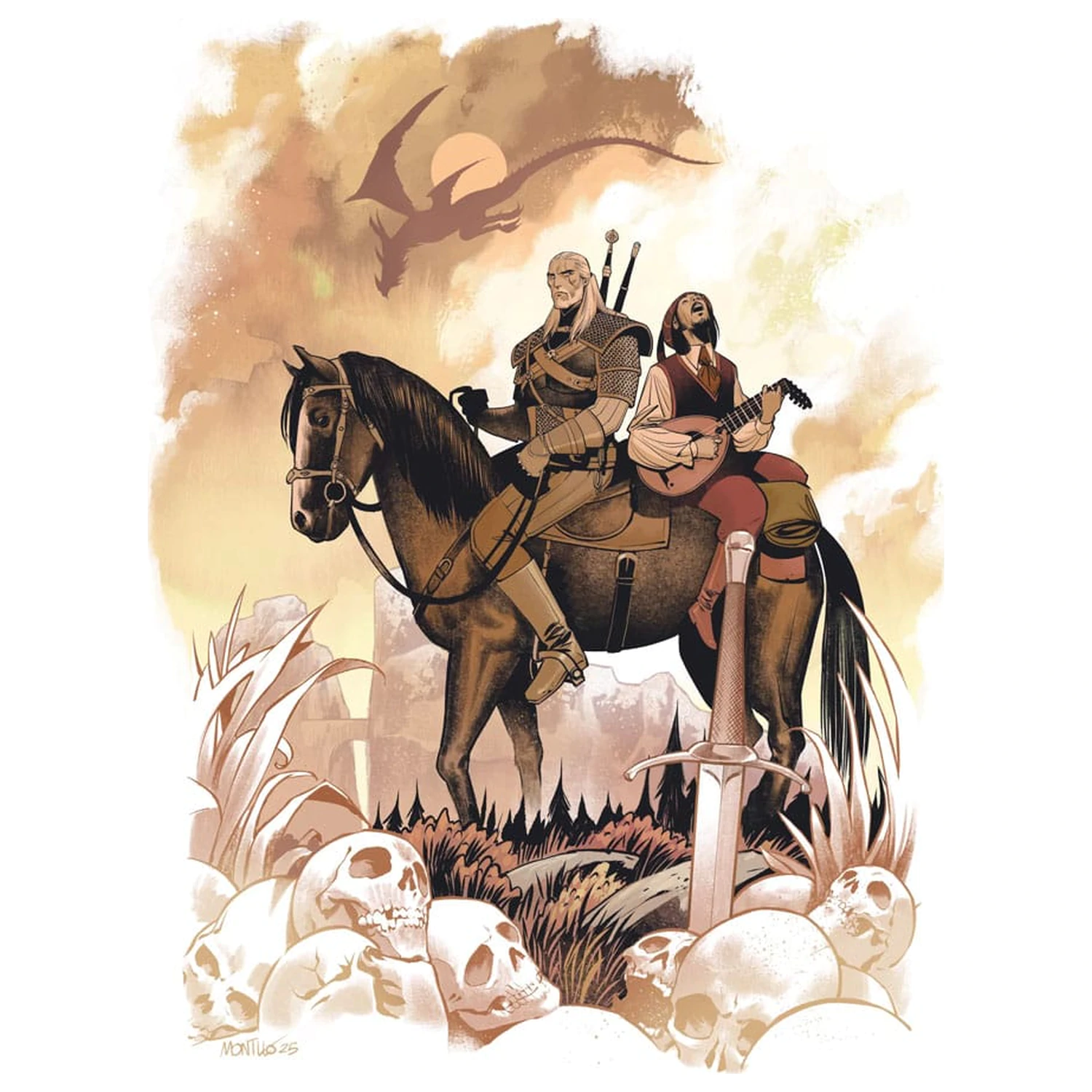 The Witcher Puzzles balenie 10 kusov kolekcia k 10. výročiu (500 dielikov) produktová fotografia
