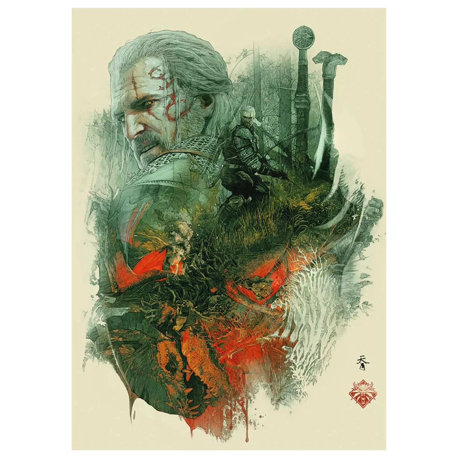 The Witcher Puzzles balenie 10 kusov kolekcia k 10. výročiu (500 dielikov) produktová fotografia