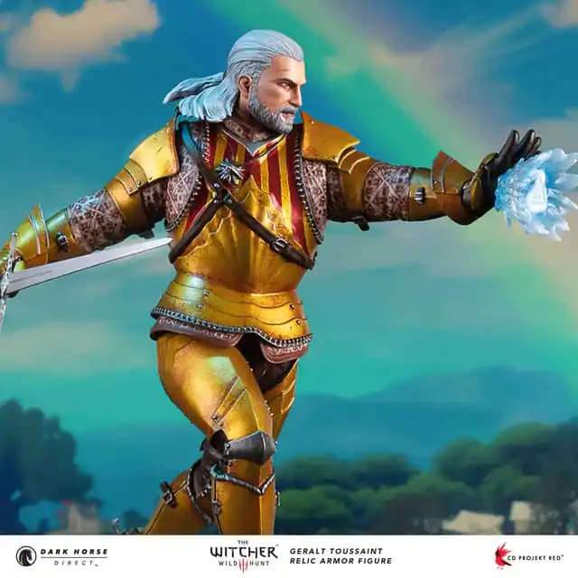 The Witcher 3 PVC szobor Geralt Toussaint relic páncél 20 cm termékfotó