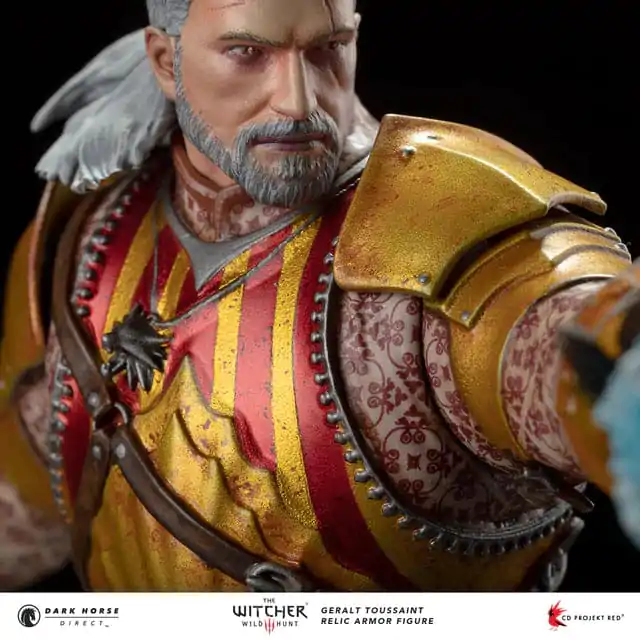 The Witcher 3 PVC szobor Geralt Toussaint relic páncél 20 cm termékfotó