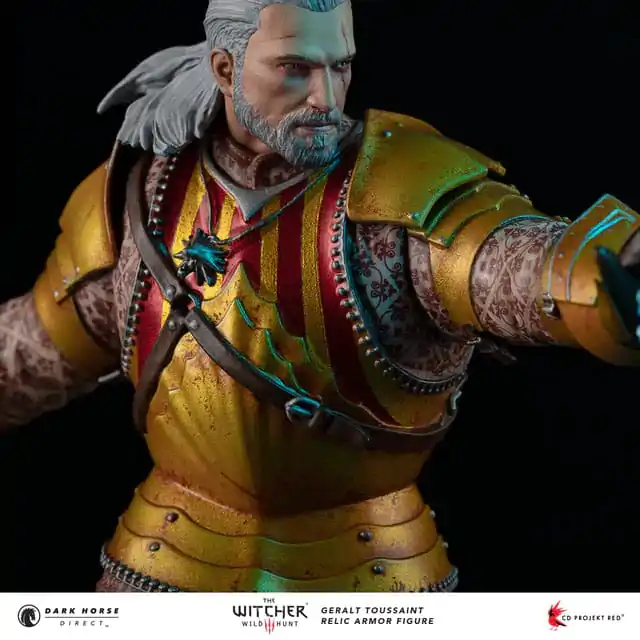 The Witcher 3 PVC szobor Geralt Toussaint relic páncél 20 cm termékfotó