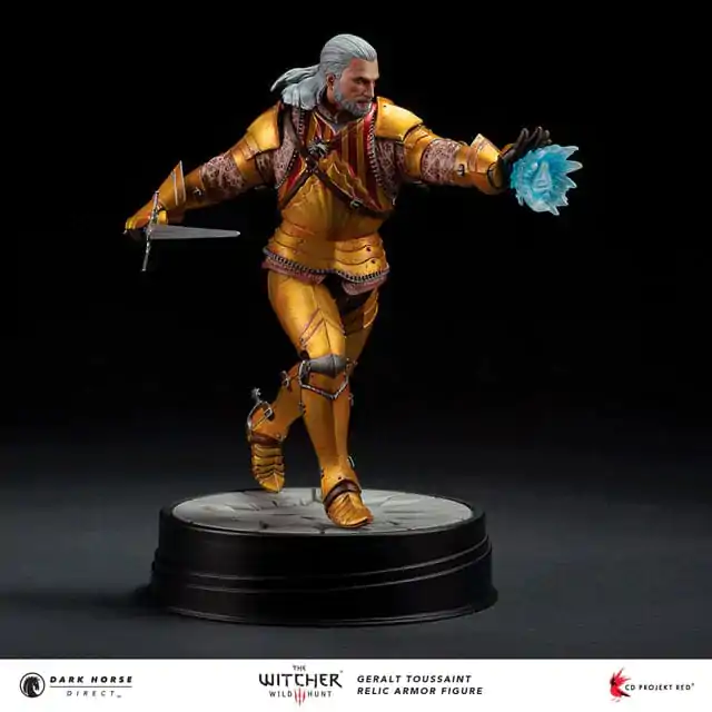 The Witcher 3 PVC szobor Geralt Toussaint relic páncél 20 cm termékfotó