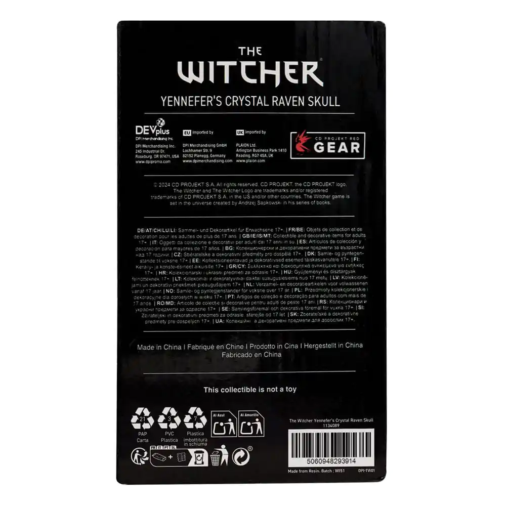 The Witcher 3 replika Crystal Skull 12 cm produktová fotografia