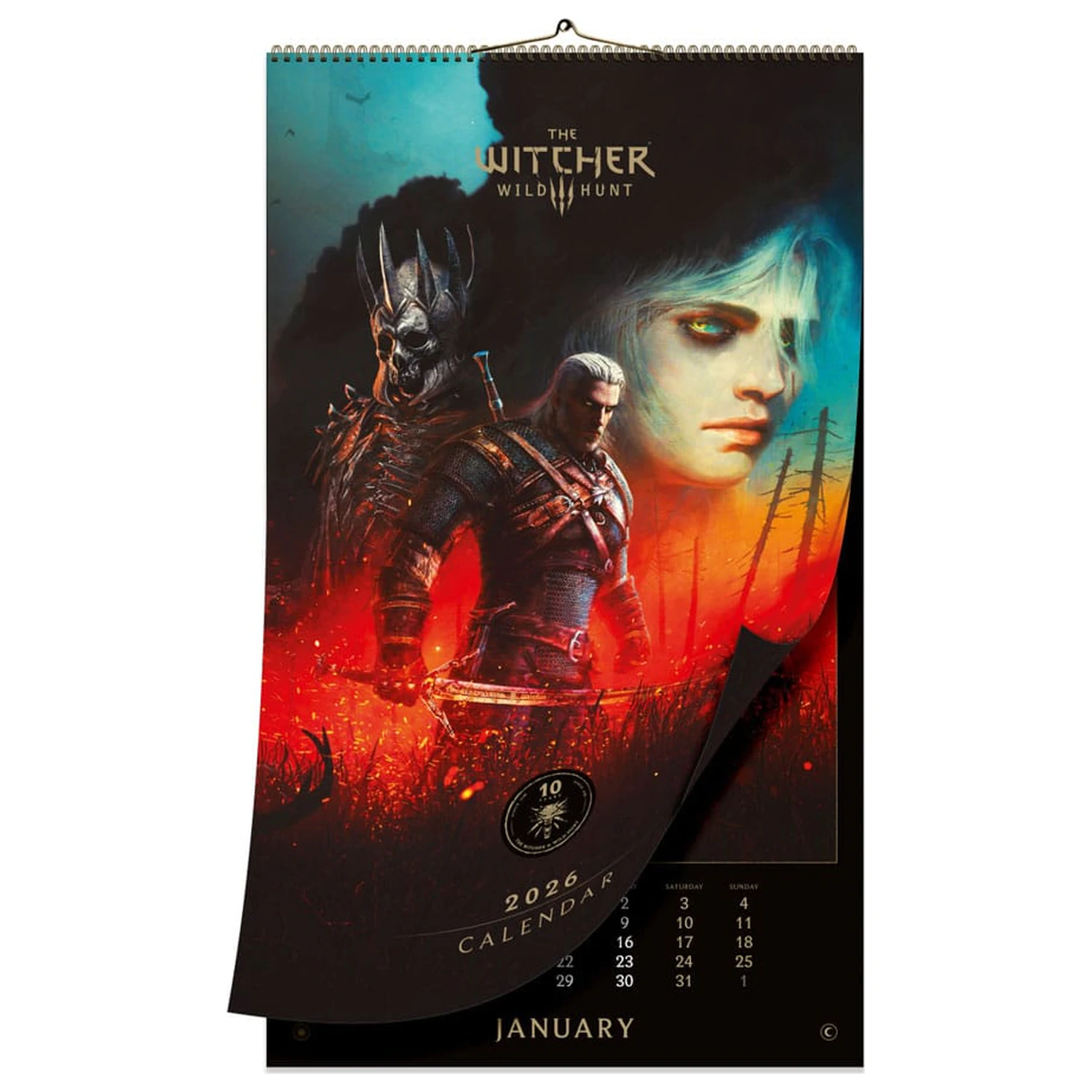 The Witcher 3: Wild Hunt Kalendár 2026 10. výročie produktová fotografia