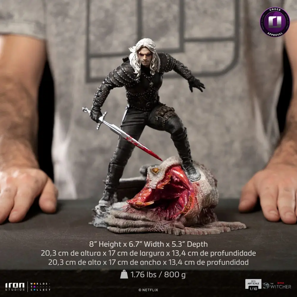 The Witcher BDS Art Scale Socha 1/10 Geralt of Riva 33 cm produktová fotografia