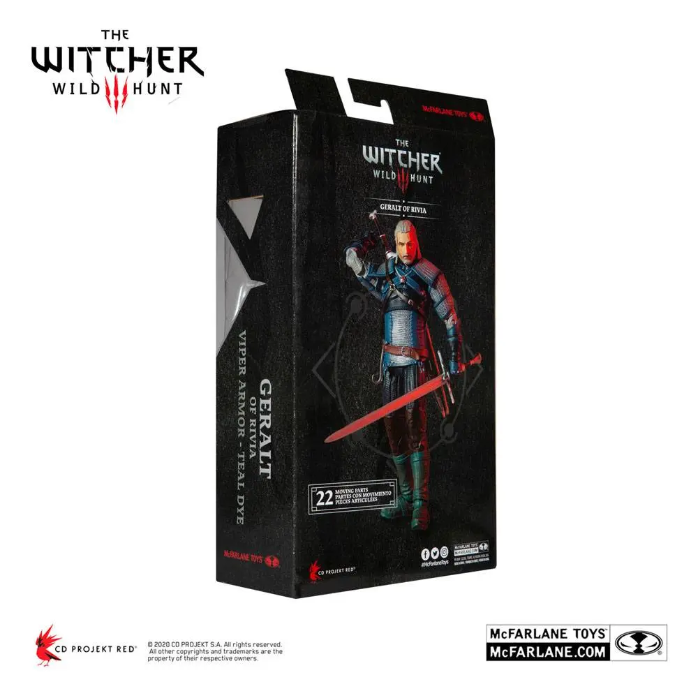 The Witcher Akčná figúrka Geralt of Rivia (Viper Armor: Teal Dye) 18 cm produktová fotografia