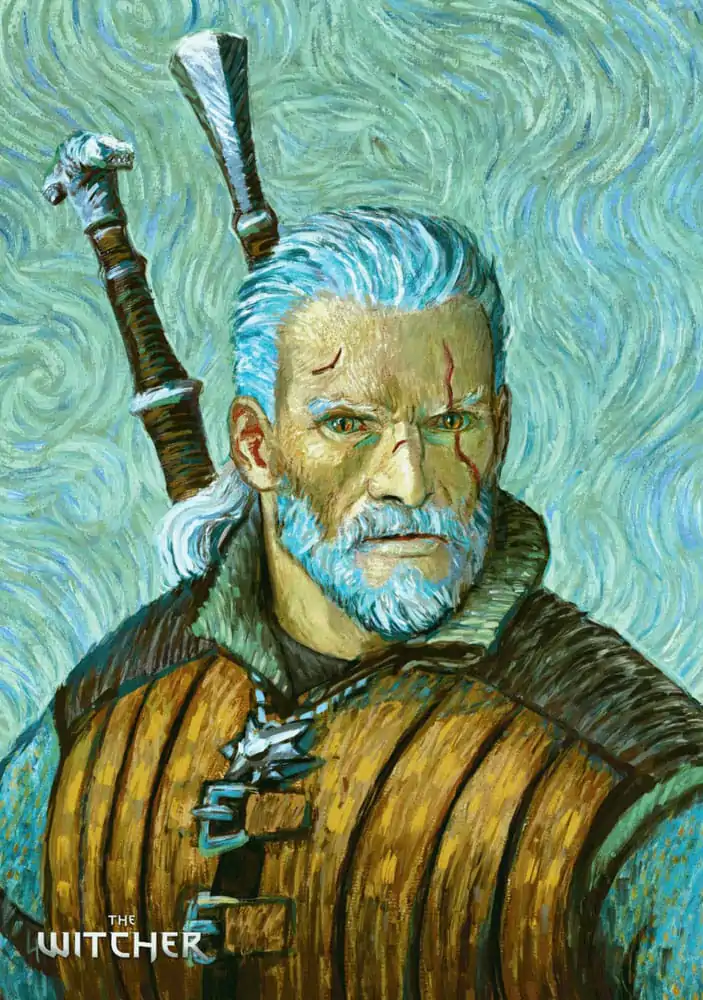 The Witcher III: Wild Hunt Game Art Chronicles Puzzle Geralt inspired by Vincent van Gogh (1000 dielikov) produktová fotografia