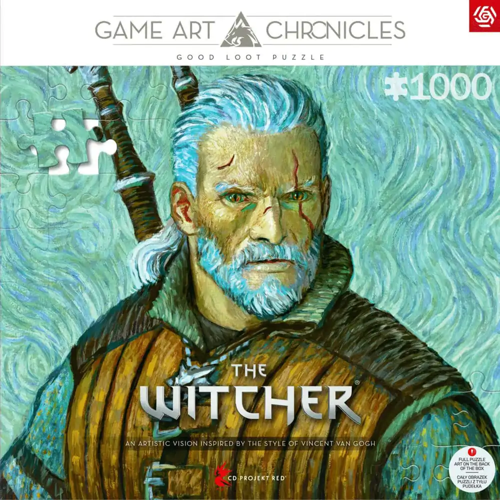 The Witcher III: Wild Hunt Game Art Chronicles Puzzle Geralt inspired by Vincent van Gogh (1000 dielikov) produktová fotografia