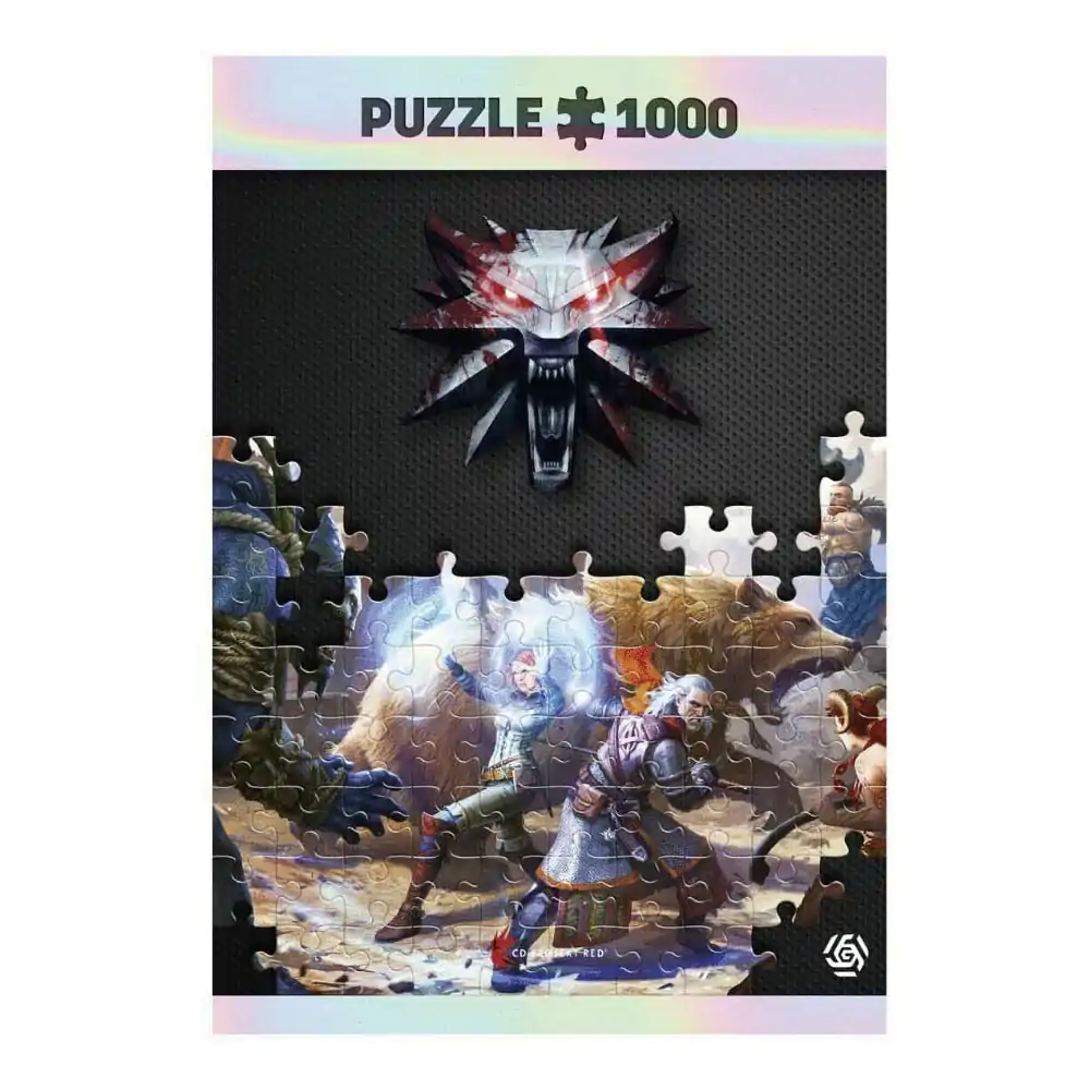 The Witcher III: Wild Hunt Gaming Puzzle Geralt & Triss in Battle (1000 dielikov) produktová fotografia