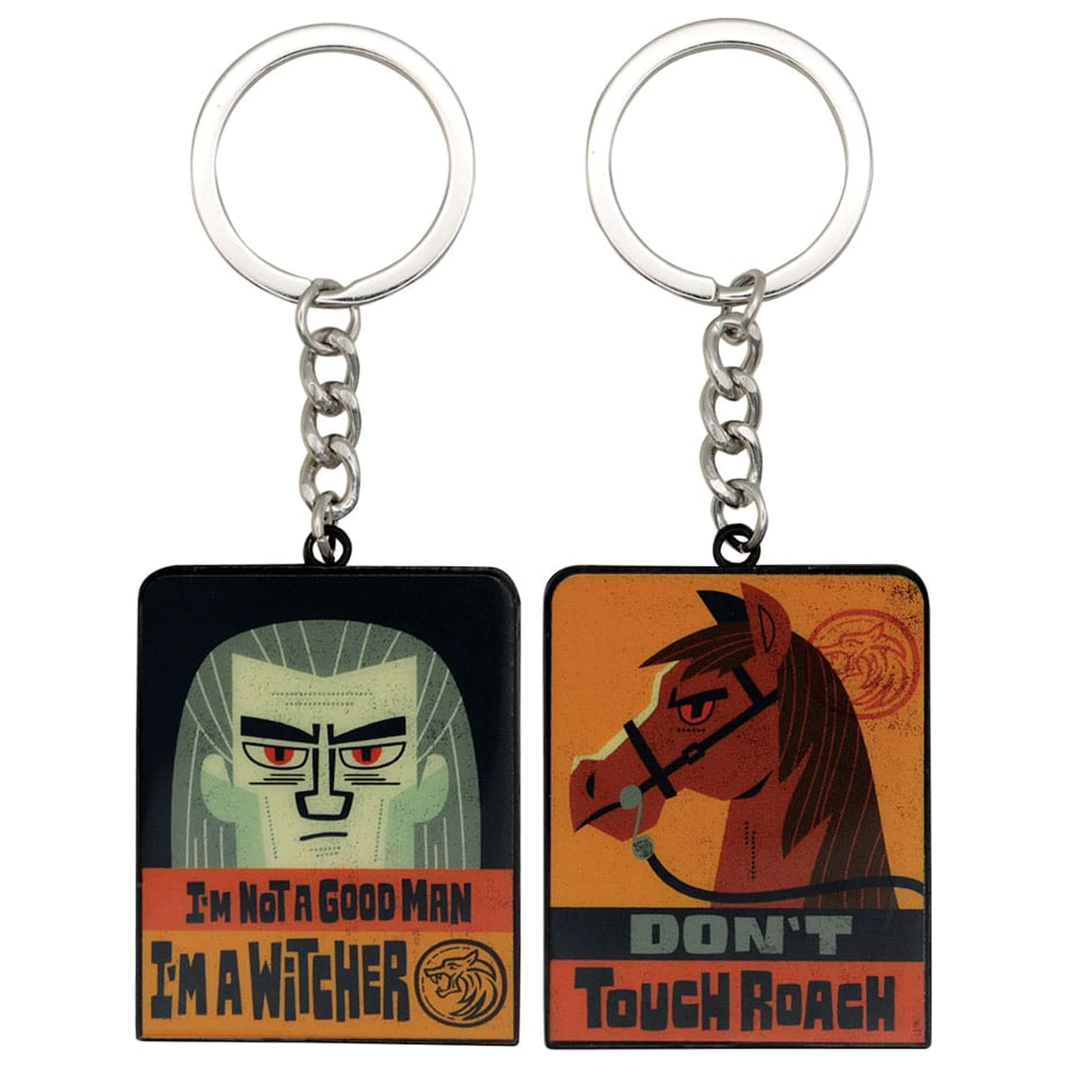 The Witcher Keychain Witcher & Roach Limitovaná edícia prívesok na kľúče produktová fotografia