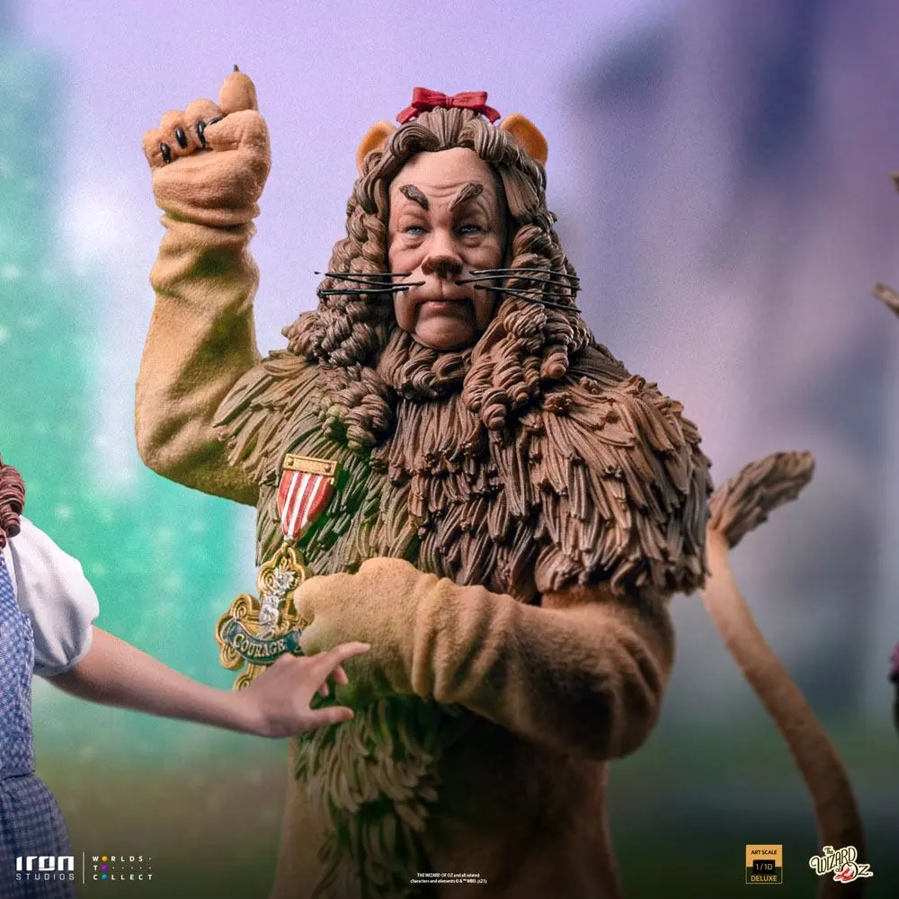 The Wizard of Oz Deluxe Art Scale Statue 1/10 Cowardly Lion 20 cm termékfotó