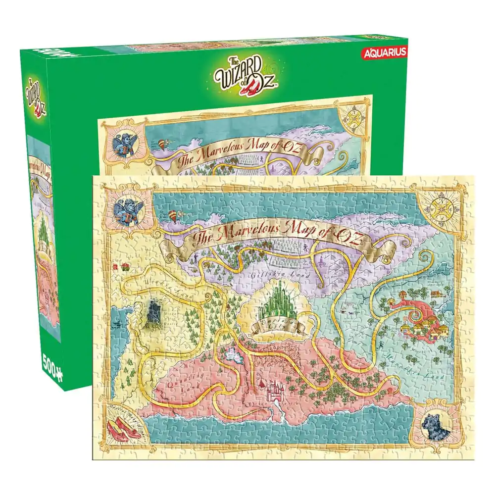 The Wizard Of Oz Map Puzzle Skladačka (500 dielikov) produktová fotografia