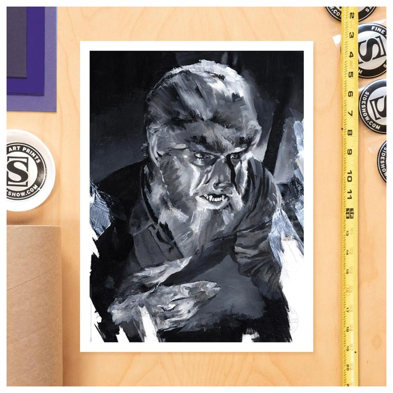 The Wolf Man Art Print The Wolf Man by Chris Valentine 41 x 31 cm - bez rámu produktová fotografia