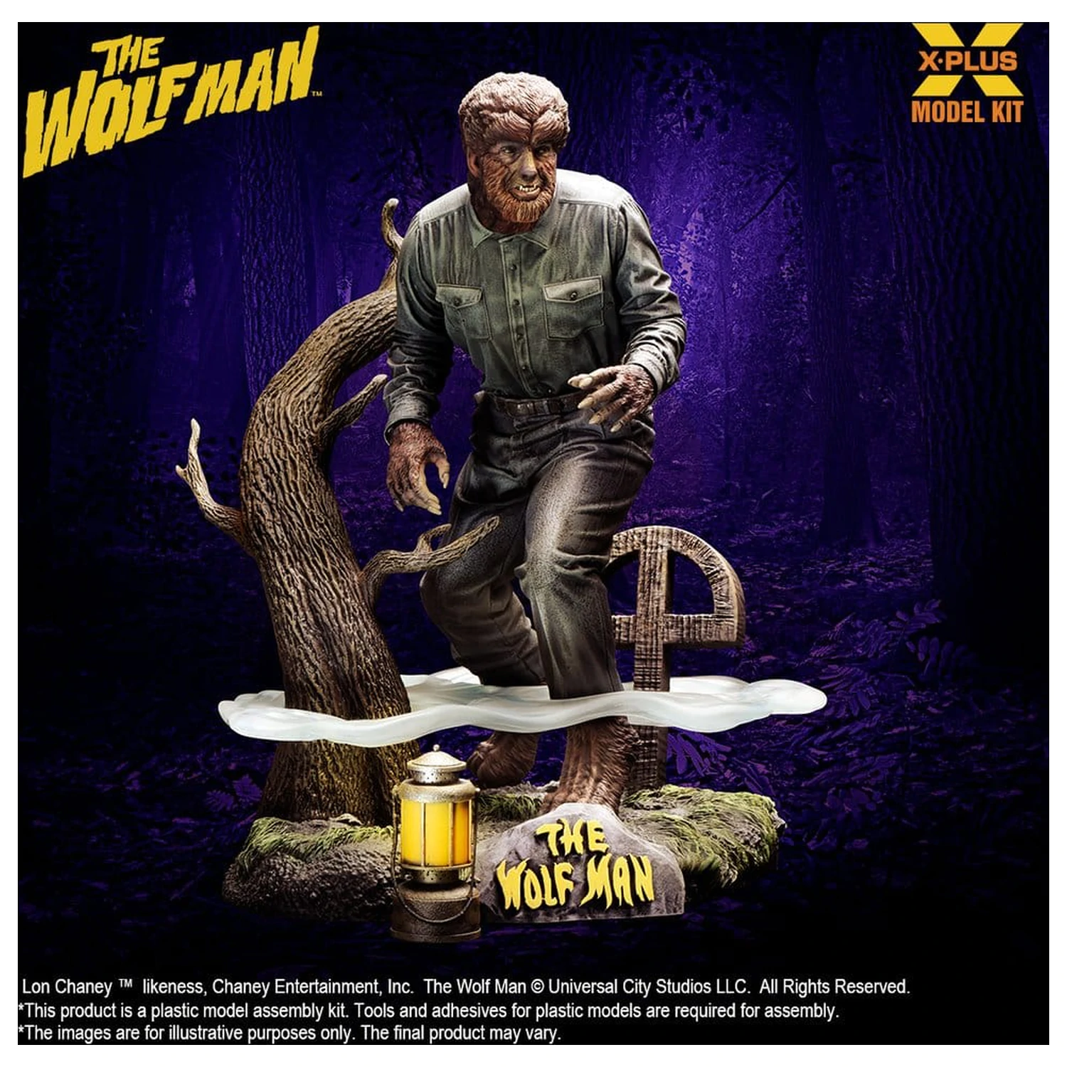 The Wolf Man Plastová modelárska súprava 1/8 Lon Chaney Jr. as Wolf Man 22 cm (Reprodukcia) produktová fotografia