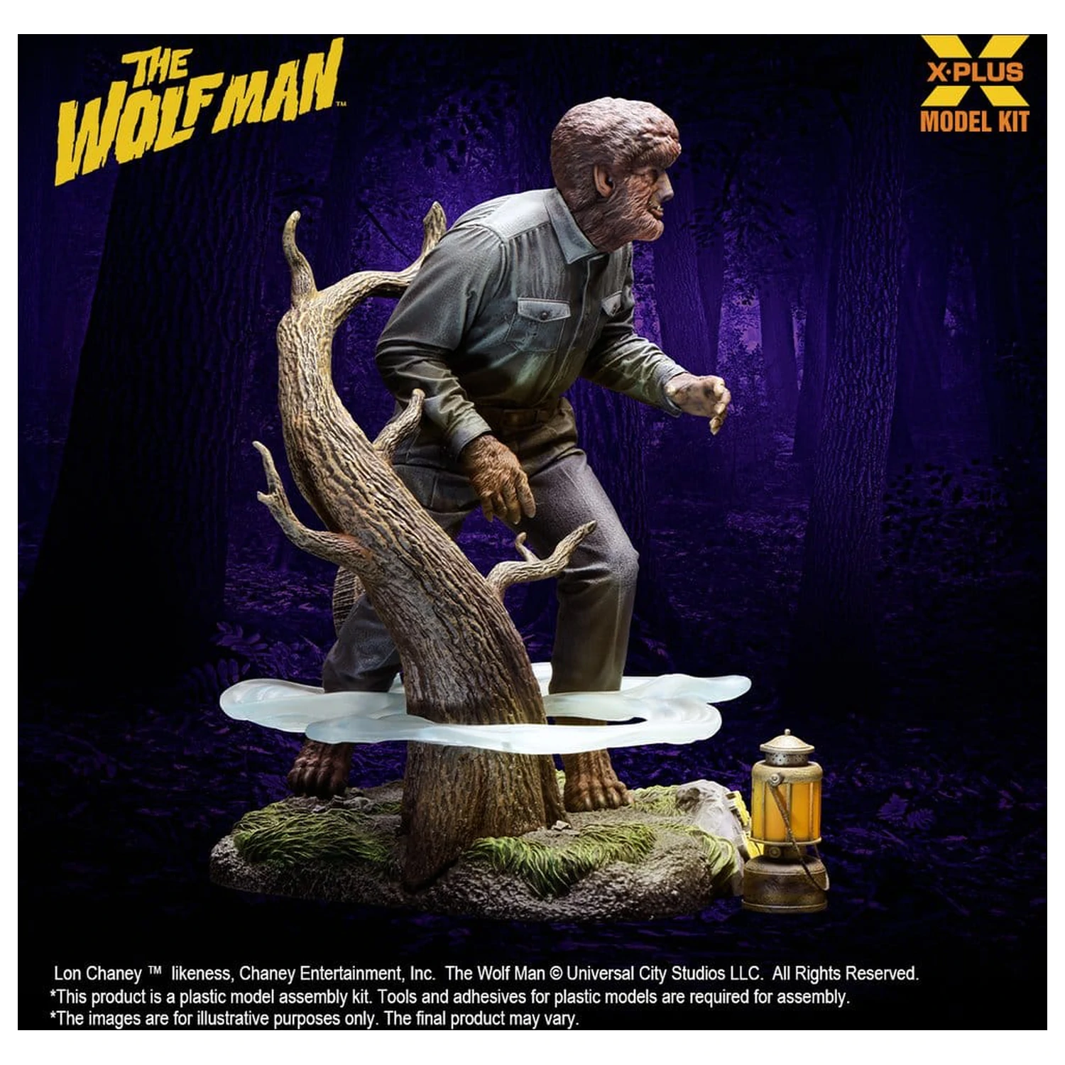 The Wolf Man Plastová modelárska súprava 1/8 Lon Chaney Jr. as Wolf Man 22 cm (Reprodukcia) produktová fotografia