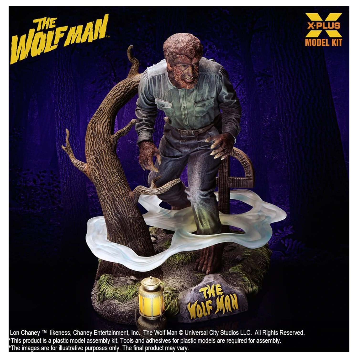 The Wolf Man Plastová modelárska súprava 1/8 Lon Chaney Jr. as Wolf Man 22 cm (Reprodukcia) produktová fotografia