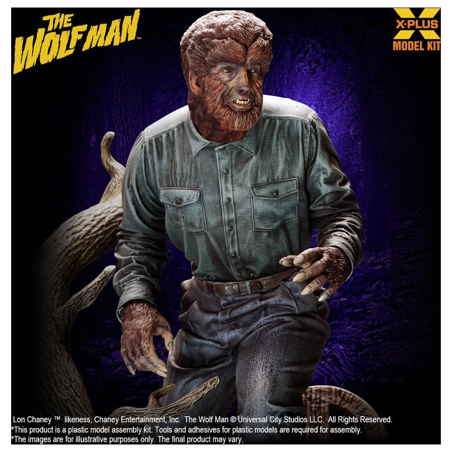The Wolf Man Plastová modelárska súprava 1/8 Lon Chaney Jr. as Wolf Man 22 cm (Reprodukcia) produktová fotografia