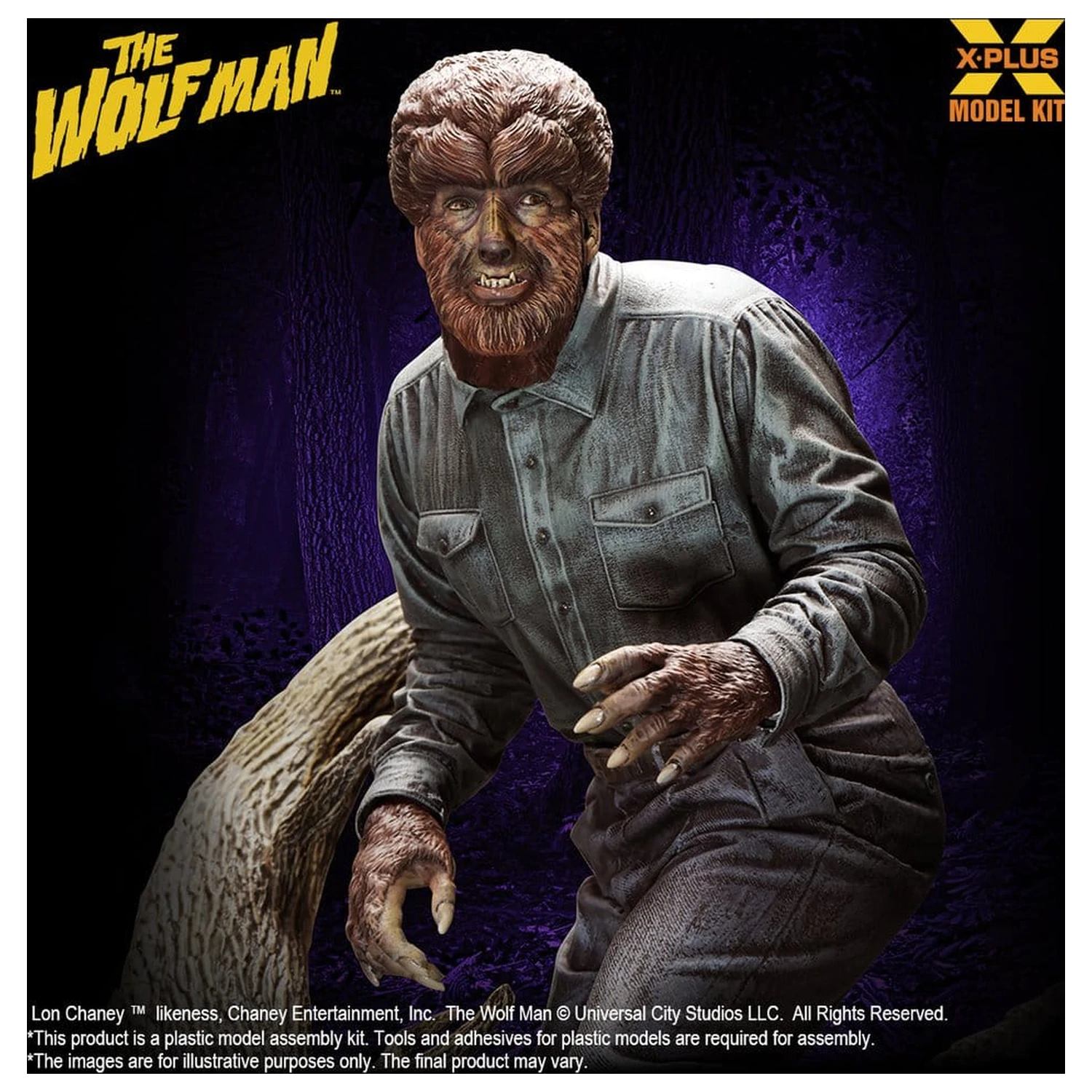 The Wolf Man Plastová modelárska súprava 1/8 Lon Chaney Jr. as Wolf Man 22 cm (Reprodukcia) produktová fotografia