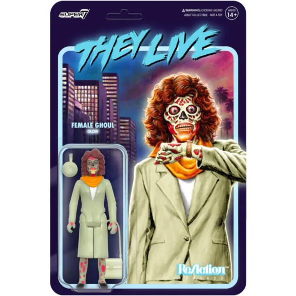 They Live ReAction Akčná figúrka Wave 02 Female Ghoul (Glow) 10 cm produktová fotografia